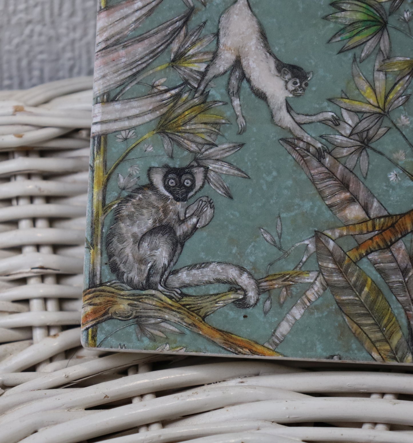 Tassenuntersetzer Naturstein Dschungel - Glasuntersetzer Grün Botanical