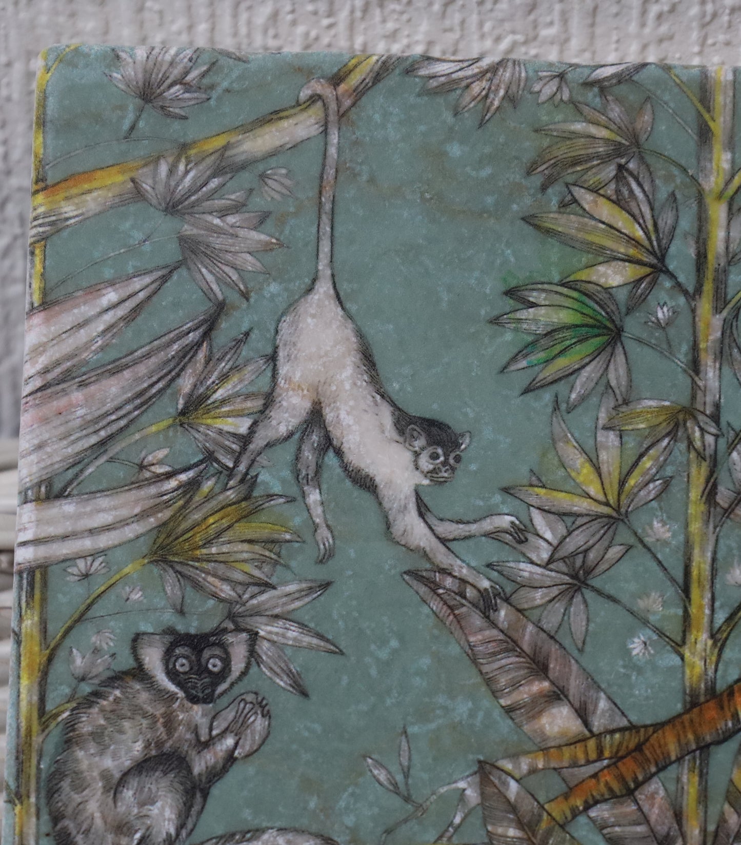 Tassenuntersetzer Naturstein Dschungel - Glasuntersetzer Grün Botanical