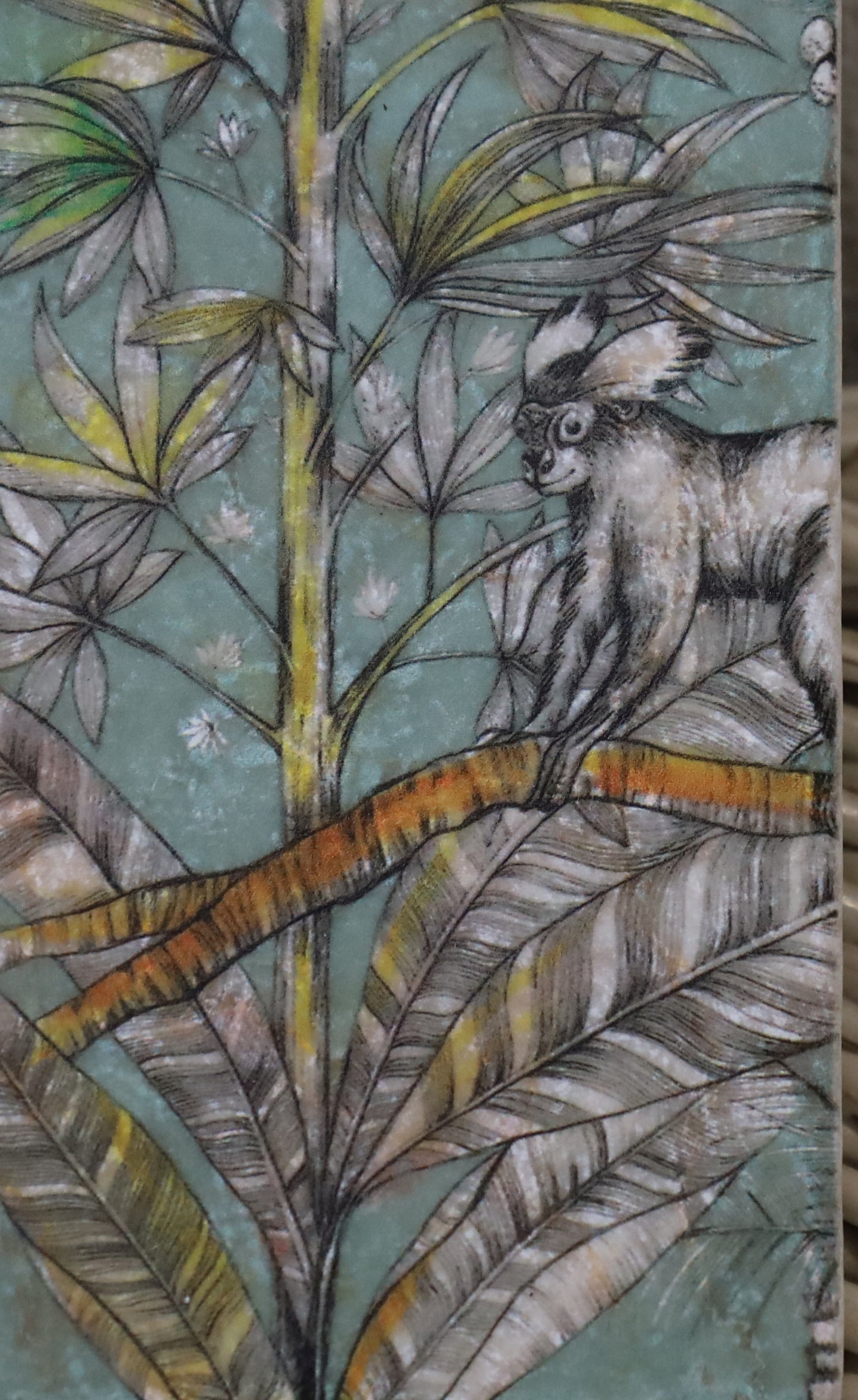 Tassenuntersetzer Naturstein Dschungel - Glasuntersetzer Grün Botanical