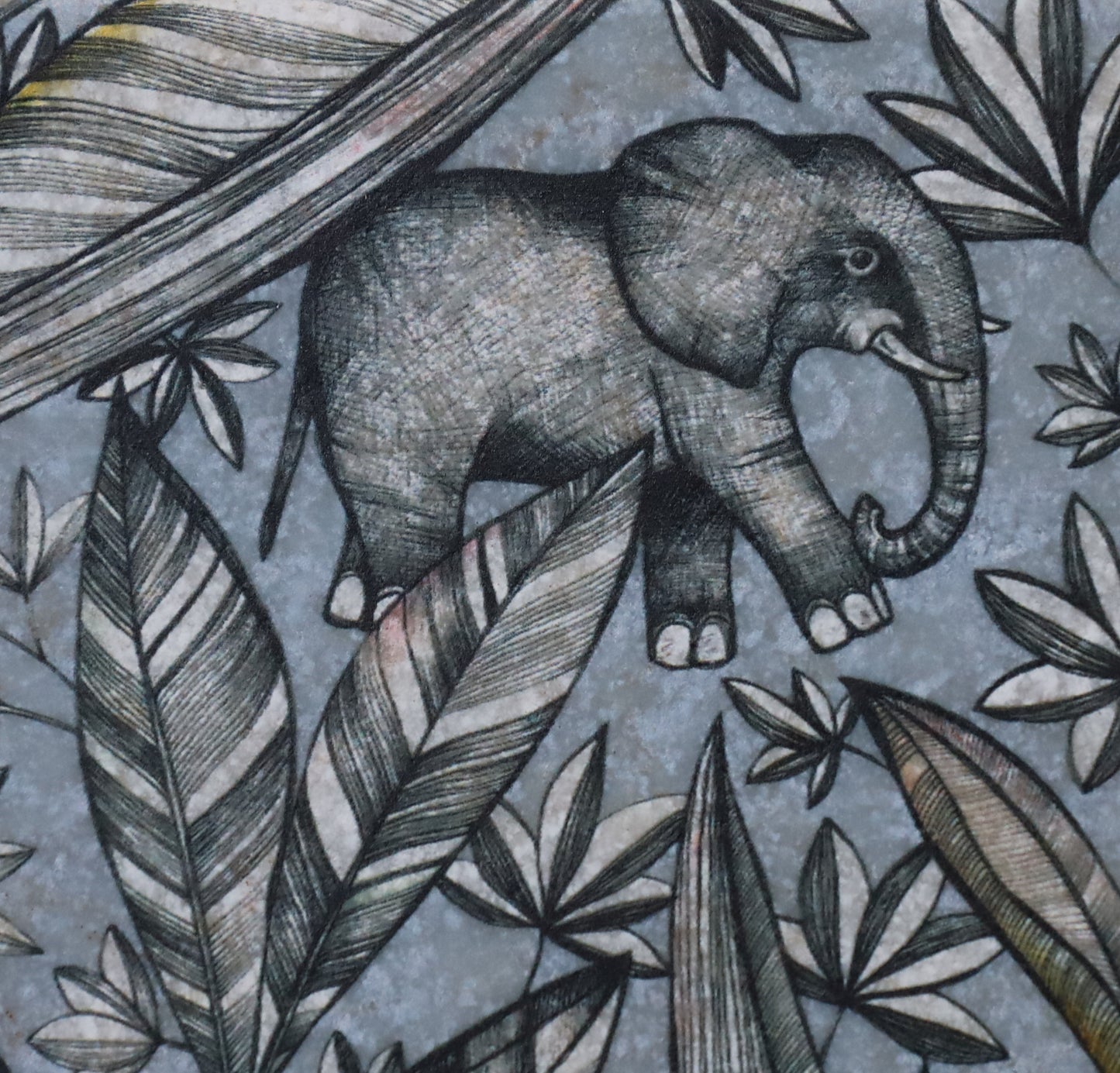 Tassenuntersetzer Naturstein Dschungel - Glasuntersetzer Grün Botanical