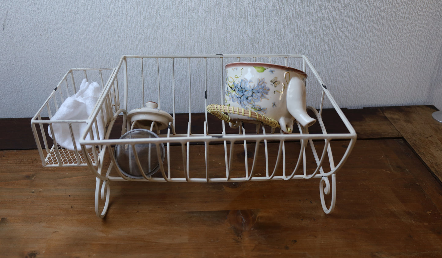 Abtropfgestell Weiß Eisen Landhaus - Clayre & Eef Abtropfgitter 42cm