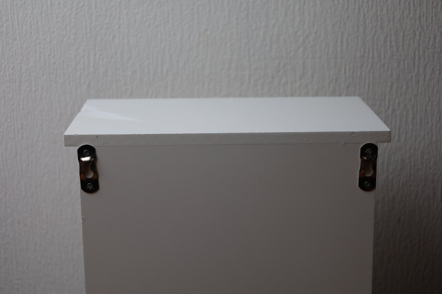 Wooden medicine cabinet, white and red - vintage apothecary cabinet, country style 