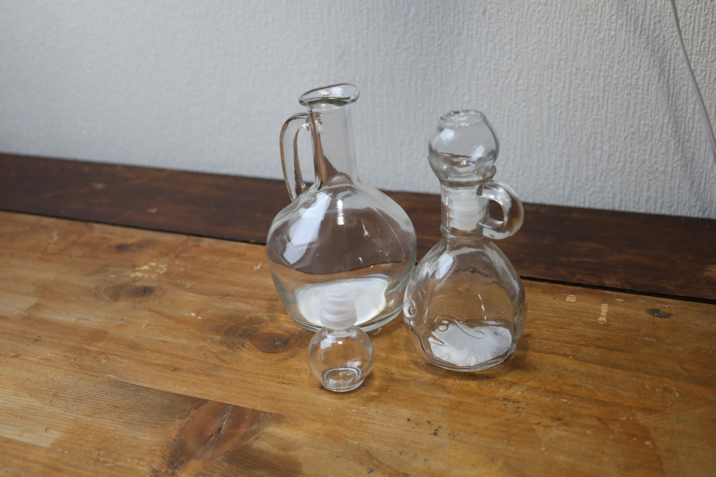 Dekorative Glasflasche mit Stopfen & Ausguss 175ml - Vintage Stil