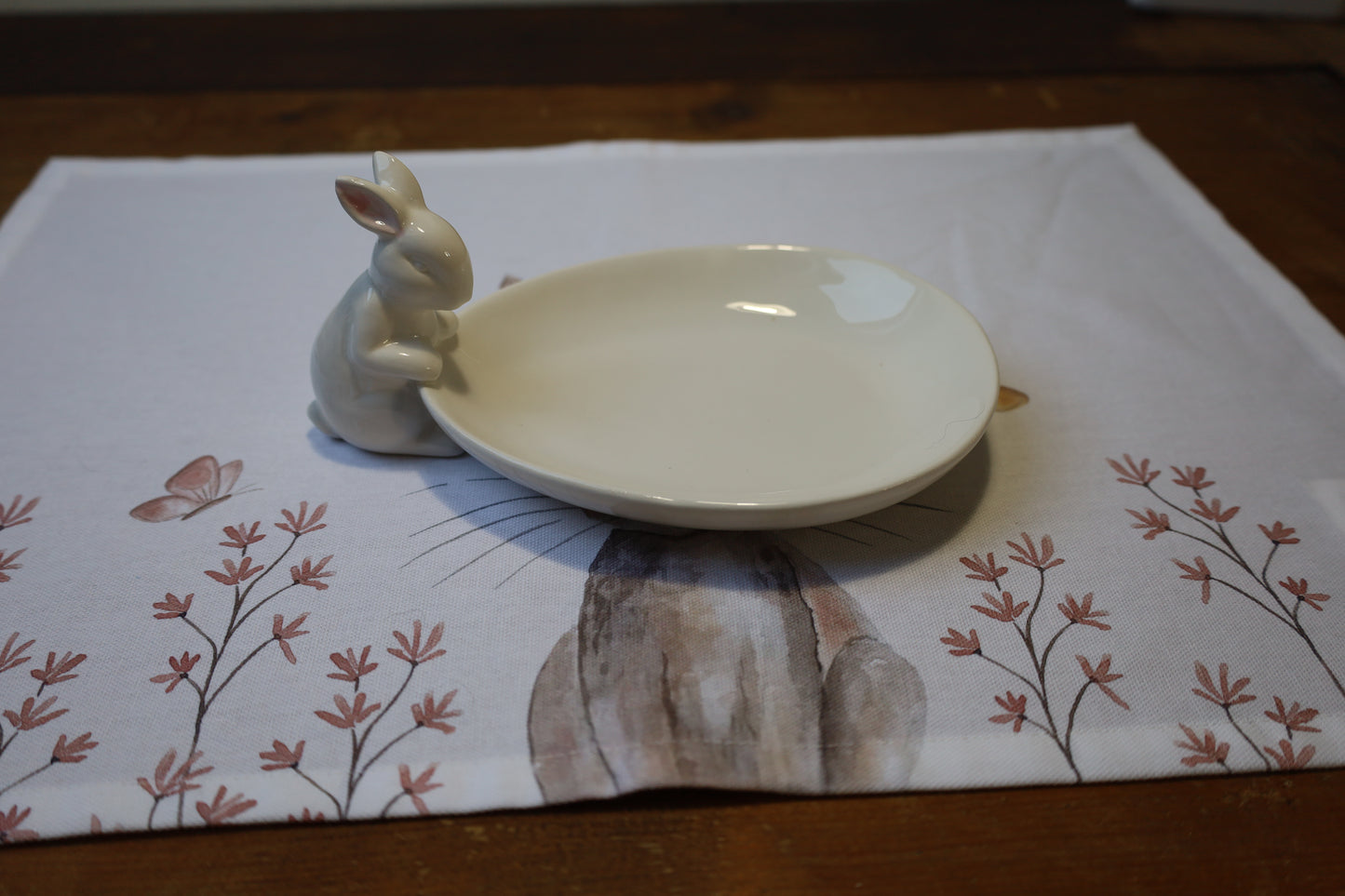 Oster-Platzdeckchen mit niedlichen Häschen - Tischset Cottage-Stil, 2er-Set {{ Shabby Chic und Landhaus Deko }} {{ www.Stein-Alt.de The cosy Cottage }}