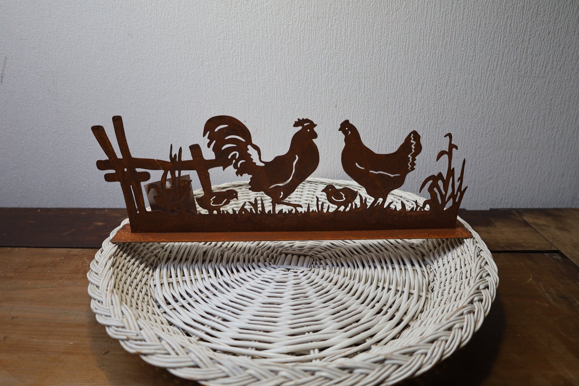 Oster Dekoration Huhn mit Küken Metall Rostoptik - Shabby Chic Frühlingsdeko {{ Shabby Chic und Landhaus Deko }} {{ www.Stein-Alt.de The cosy Cottage }}