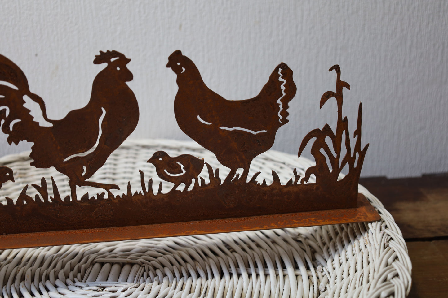 Oster Dekoration Huhn mit Küken Metall Rostoptik - Shabby Chic Frühlingsdeko {{ Shabby Chic und Landhaus Deko }} {{ www.Stein-Alt.de The cosy Cottage }}