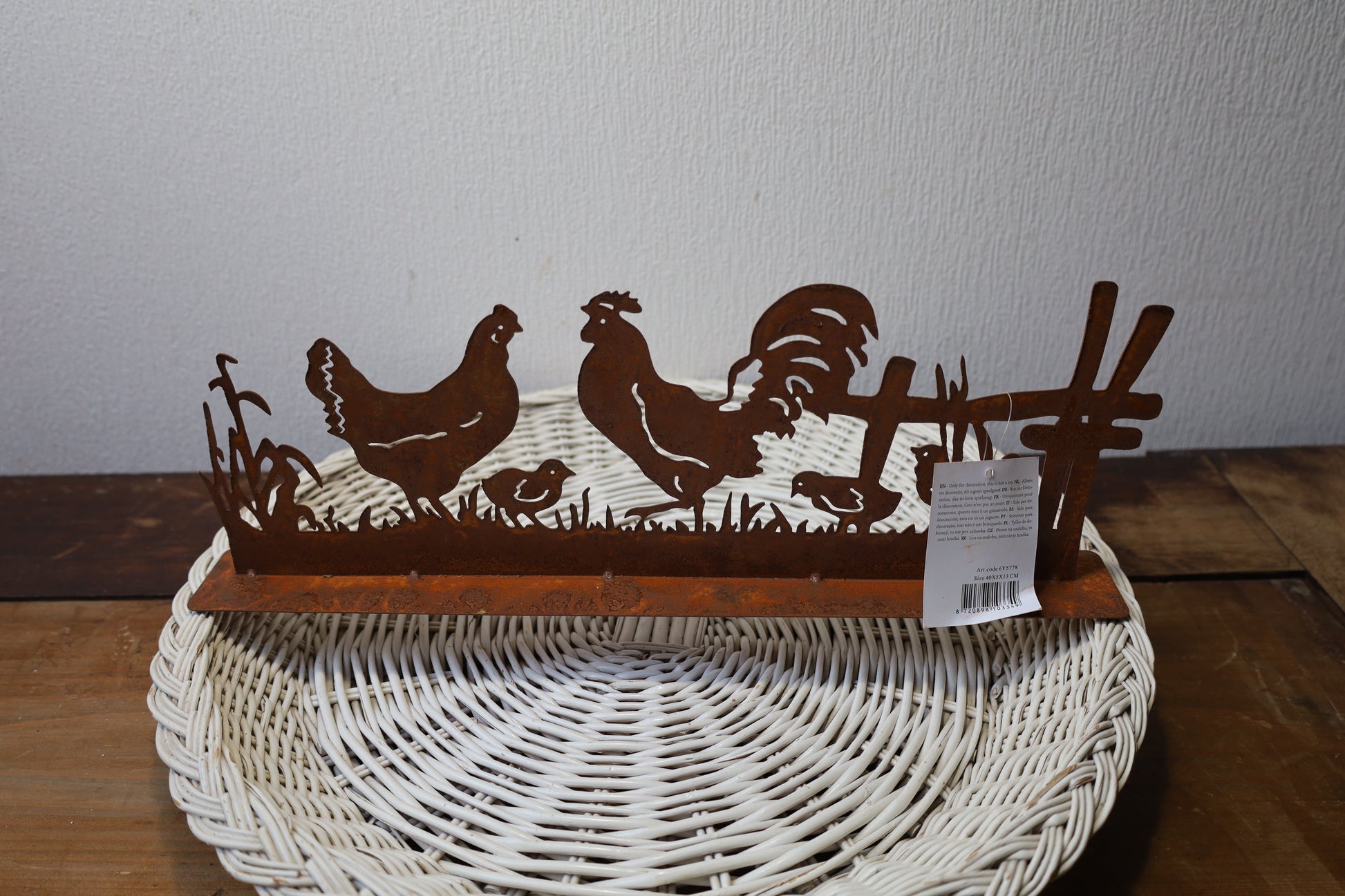 Oster Dekoration Huhn mit Küken Metall Rostoptik - Shabby Chic Frühlingsdeko {{ Shabby Chic und Landhaus Deko }} {{ www.Stein-Alt.de The cosy Cottage }}