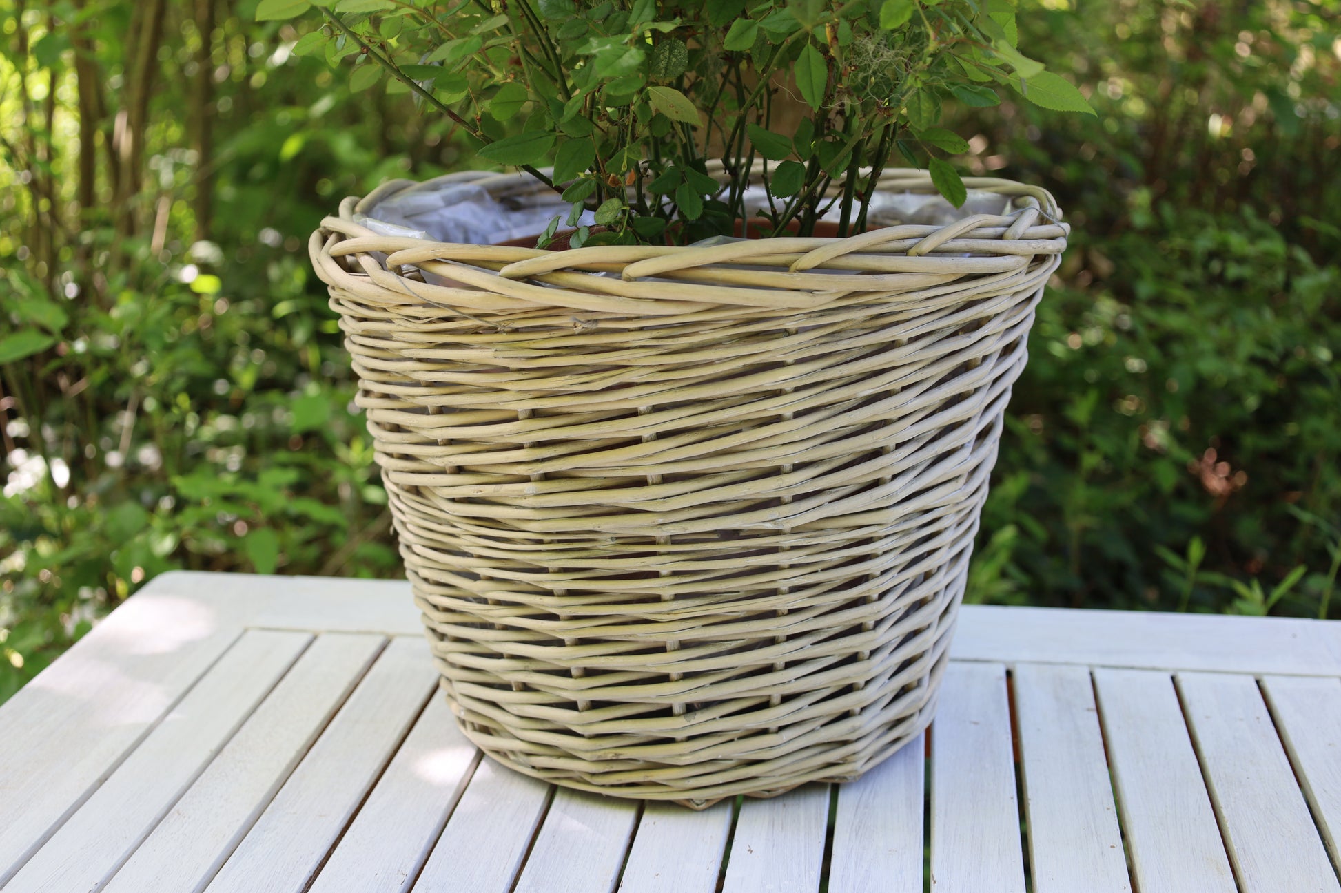 Rattan Pflanztopf 3er Set – Boho Übertopf Beige | Clayre & Eef {{ Shabby Chic und Landhaus Deko }} {{ www.Stein-Alt.de The cosy Cottage }}