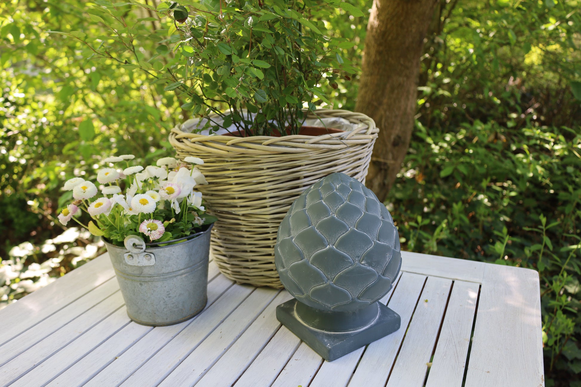Rattan Pflanztopf 3er Set – Boho Übertopf Beige | Clayre & Eef {{ Shabby Chic und Landhaus Deko }} {{ www.Stein-Alt.de The cosy Cottage }}