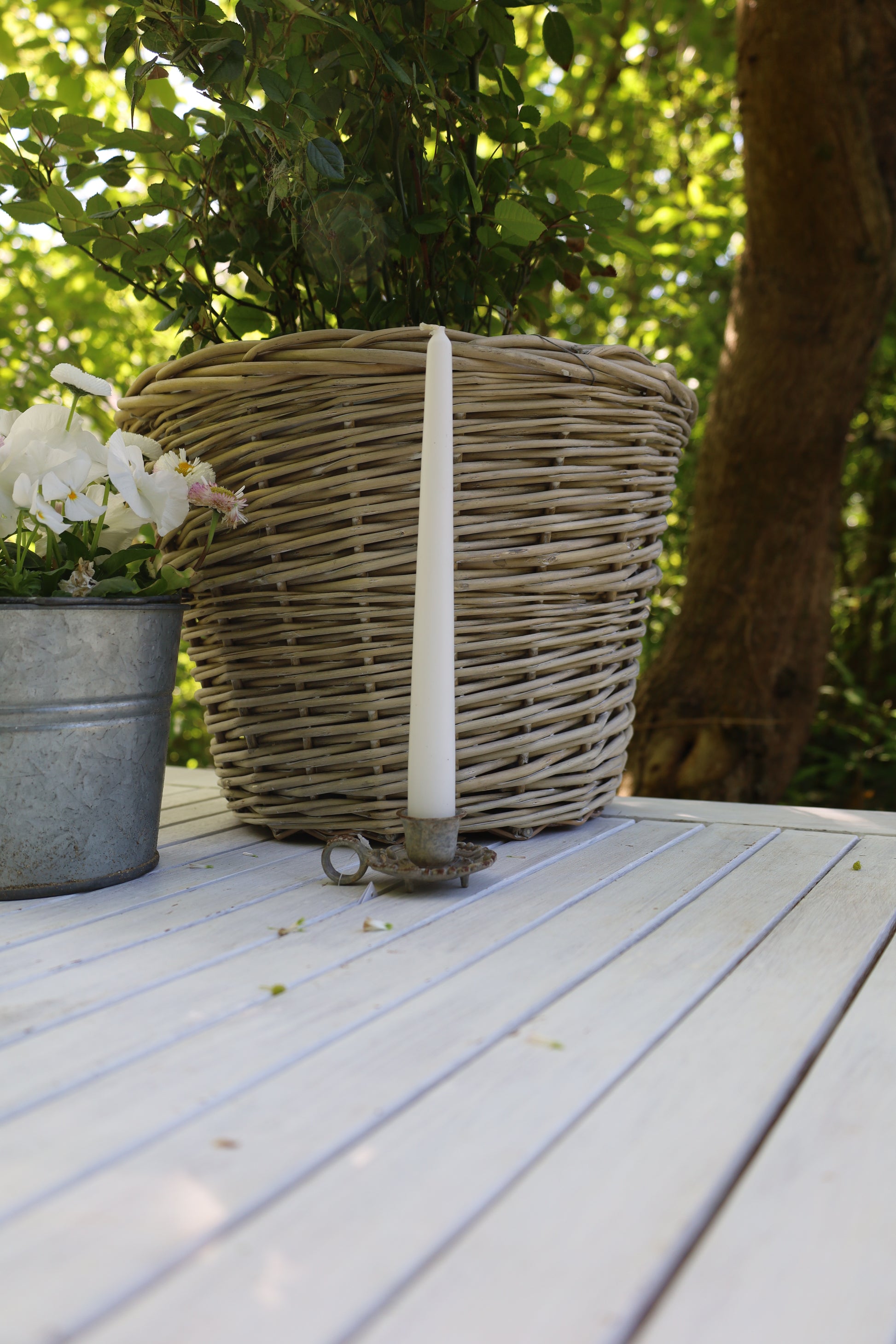 Rattan Pflanztopf 3er Set – Boho Übertopf Beige | Clayre & Eef {{ Shabby Chic und Landhaus Deko }} {{ www.Stein-Alt.de The cosy Cottage }}
