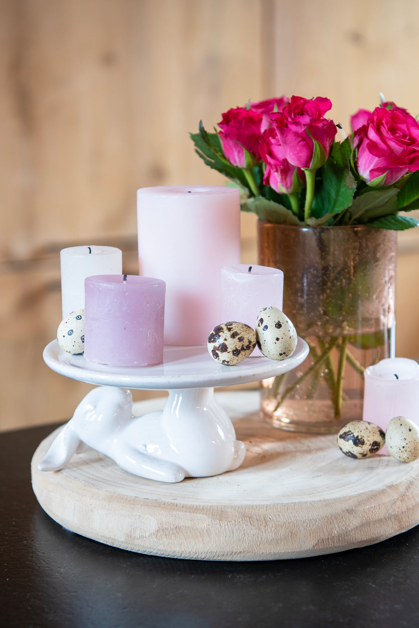 Runder Holzuntersetzer im Landhausstil - Rustikaler Topfuntersetzer