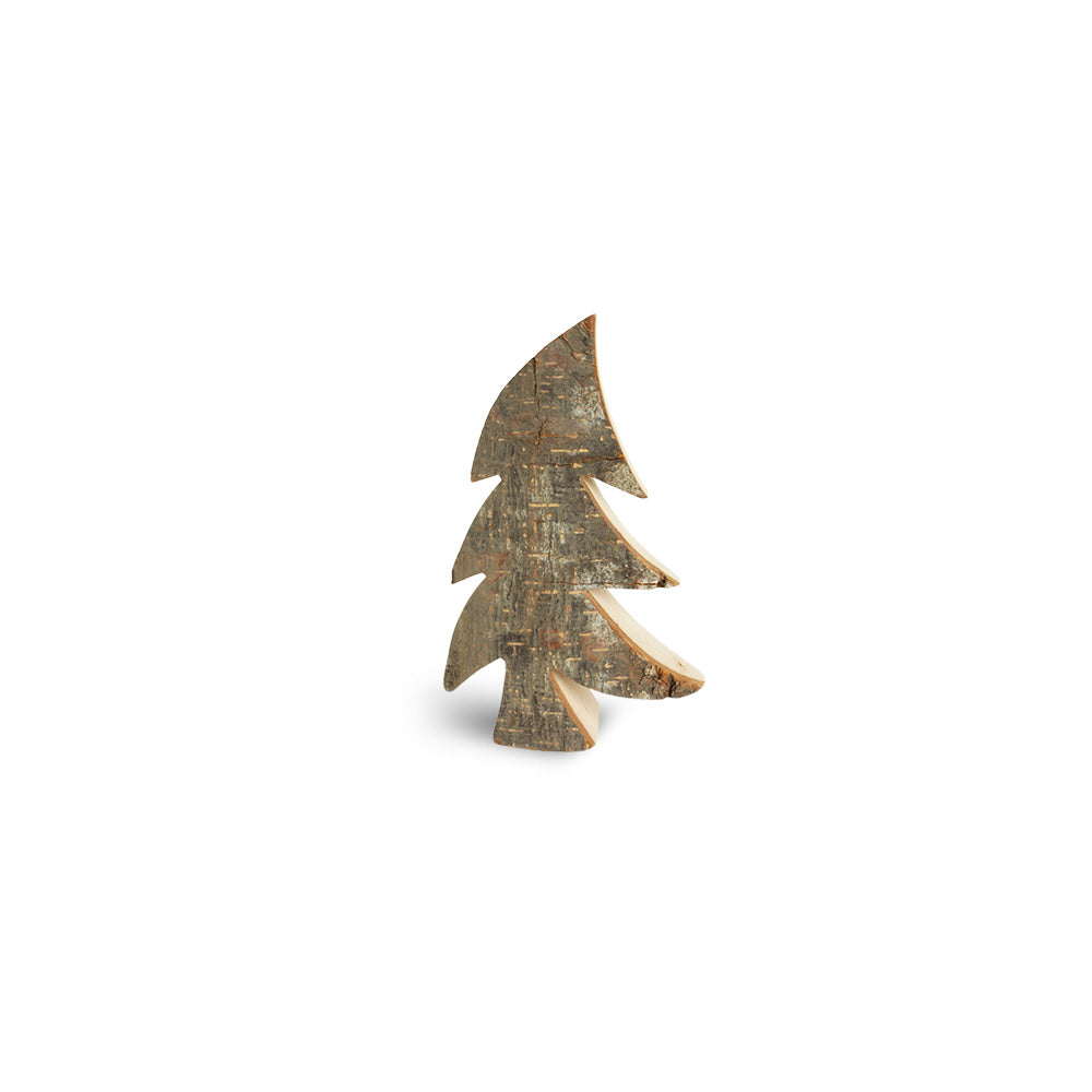 Rustikaler Tannenbaum aus Rindenholz - Handgefertigt im Landhausstil