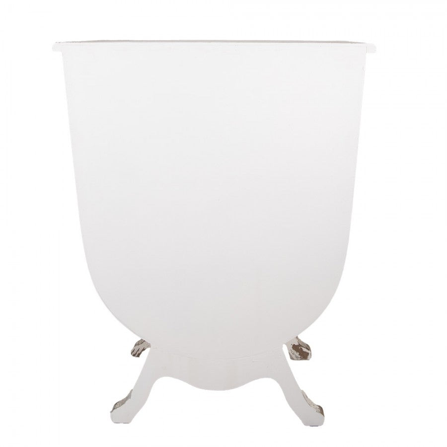 Schubladenschrank Weiß-Grün - Shabby Chic Kommode aus Holz