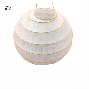 Lampion aus Baumwolle Weiß Ø 20cm - Romantische Gartendekoration