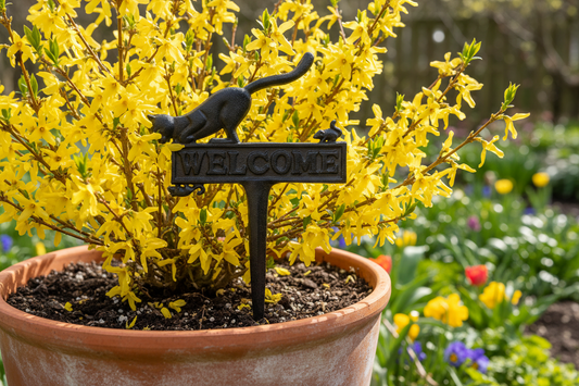 Paletto da giardino Welcome in ghisa