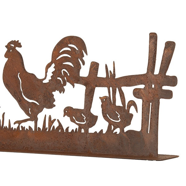 Oster Dekoration Huhn mit Küken Metall Rostoptik - Shabby Chic Frühlingsdeko {{ Shabby Chic und Landhaus Deko }} {{ www.Stein-Alt.de The cosy Cottage }}