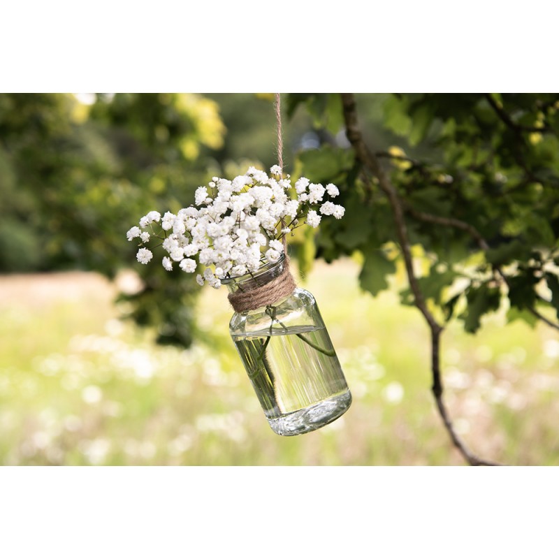 Kleine Glasvase Blumenvase 2er Set - Clayre & Eef Landhausstil