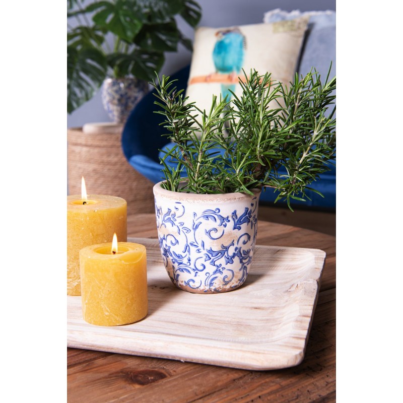 Rechteckiges Holztablett Landhausstil 40cm - Rustikale Dekorationsschale