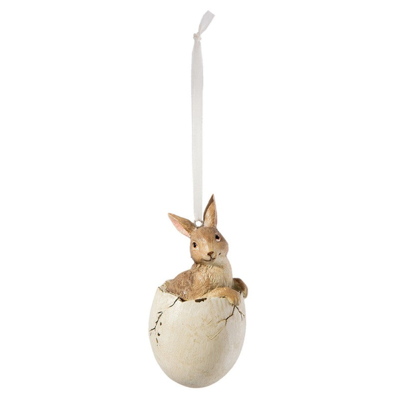 Niedliche Häschen-Anhänger Ostern - Braun Polyresin Osterdeko
