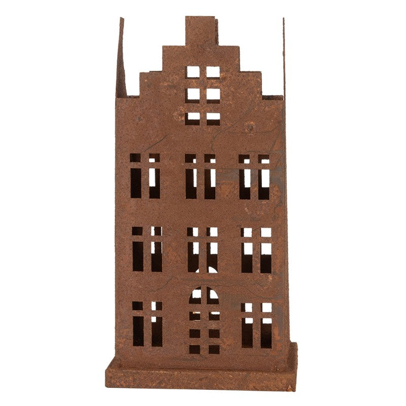 Edelrost-Häuschen 2er Set - Vintage Gartendekoration im Shabby Chic Stil