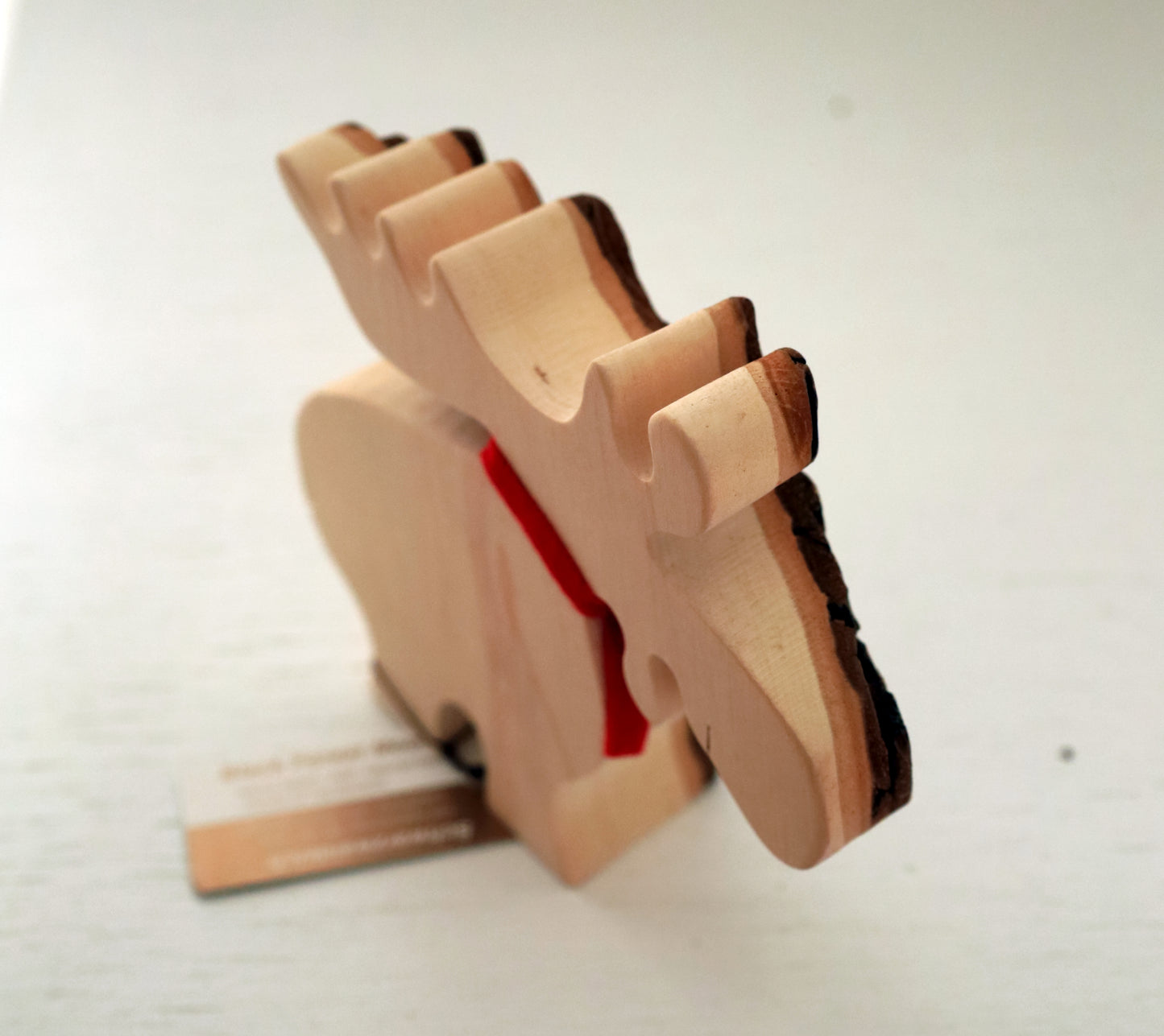 Winterliche Dekoration, Elch / Rentier aus Rindenholz