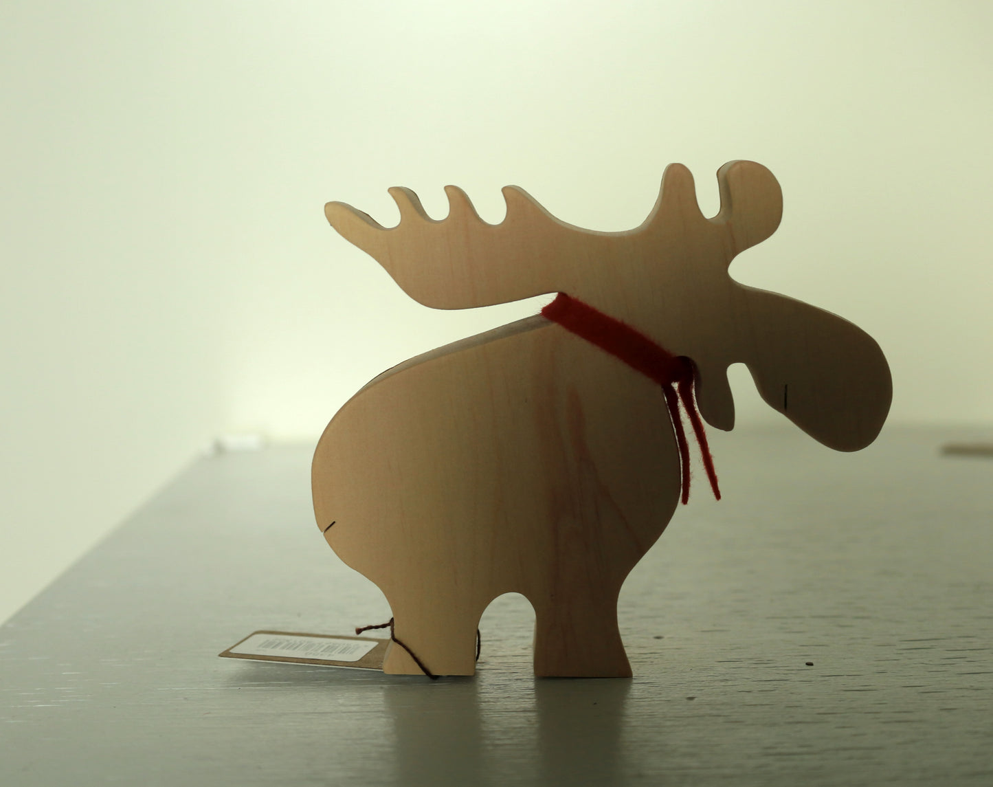 Winterliche Dekoration, Elch / Rentier aus Rindenholz