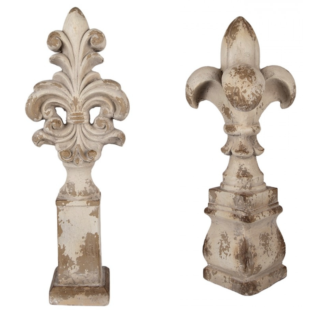 Gartendekoration Stele Französische Lilie - zarte Blüte