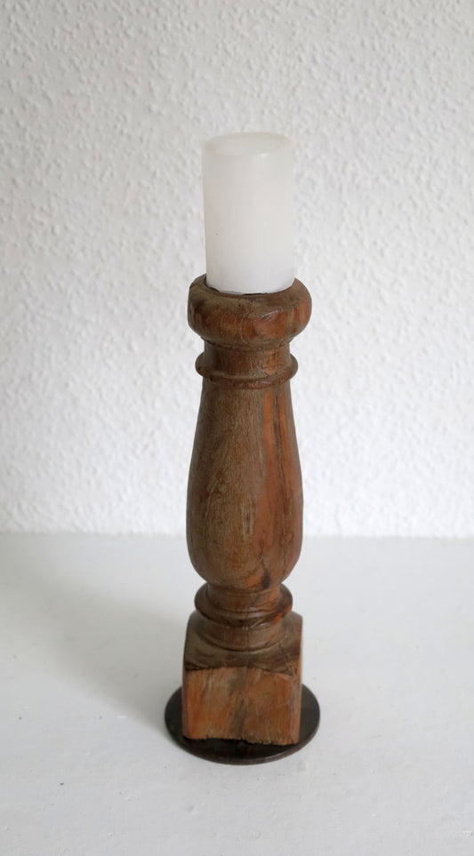 Kerzenständer aus Altholz - Unikat Shabby Chic Landhausstil