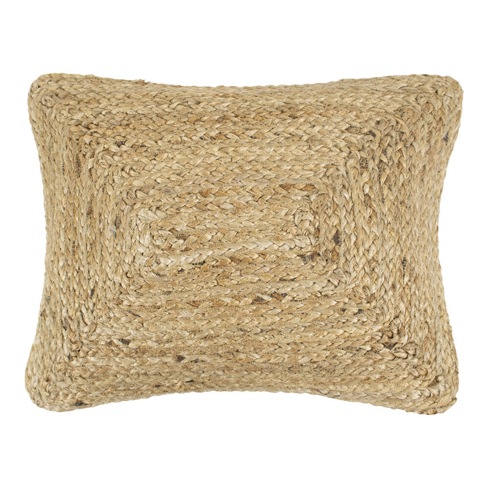 Sitzkissen / Bodenkissen aus Jute im Boho-Stil