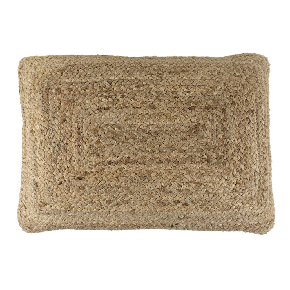 Sitzkissen / Bodenkissen aus Jute im Boho-Stil