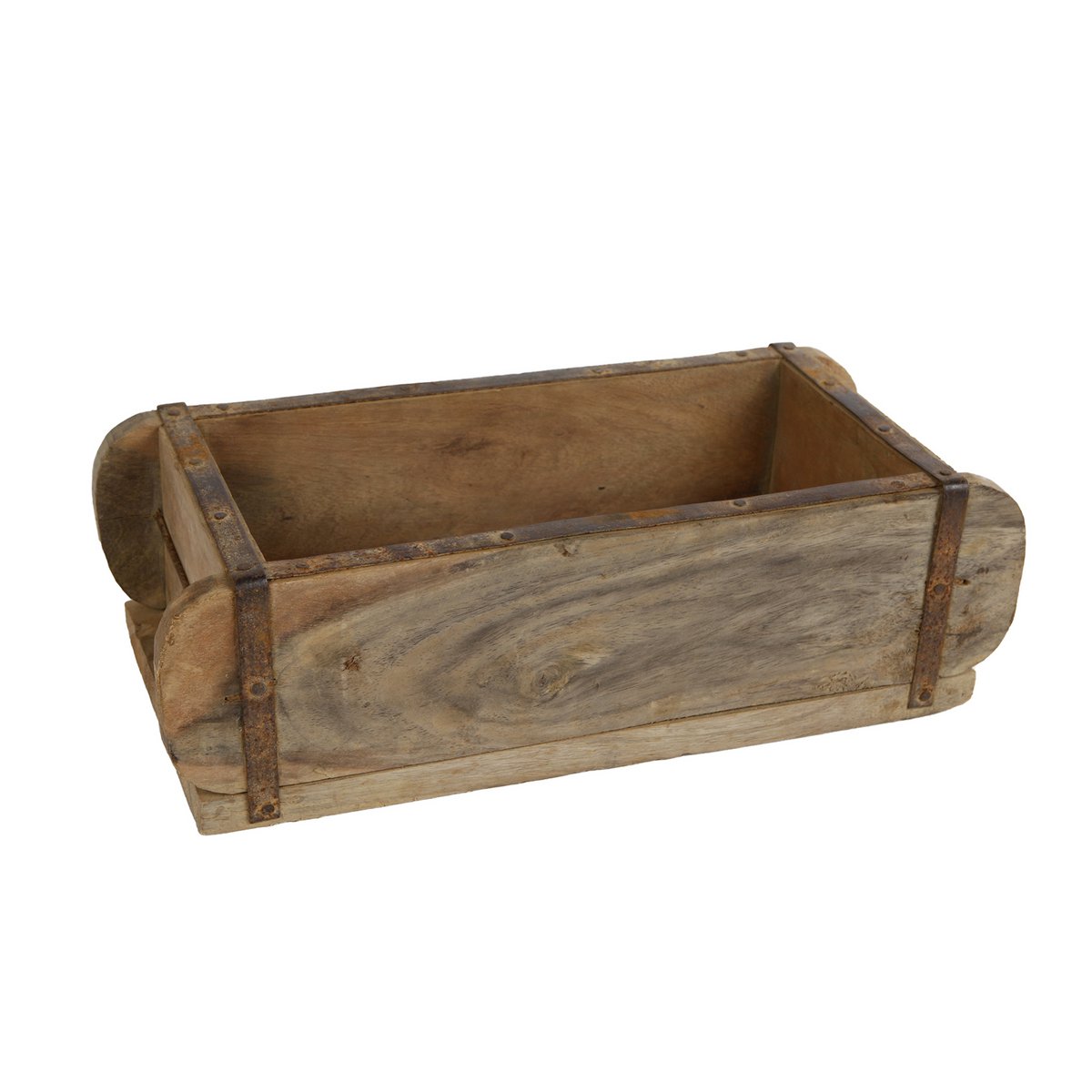 Ziegelform Alte Ziegelform aus Altholz in Weiß - Original Backsteinform 30x15x10 cm Shabby Chic und Landhaus Deko bei www.Stein-Alt.de