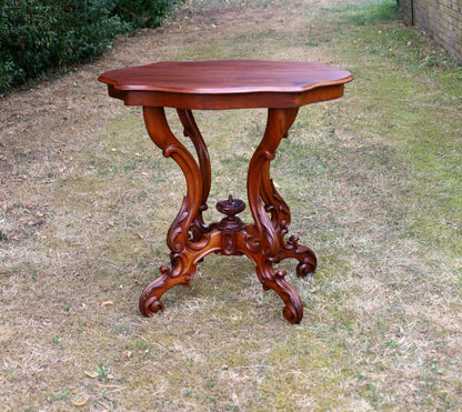 Beistelltisch Antiker Mahagoni Beistelltisch Louis-Philippe (1840–1870) Rot-Braun Shabby Chic und Landhaus Deko bei www.Stein-Alt.de