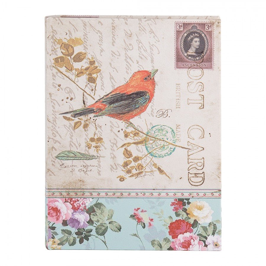 Aufbewahrungsboxen 3er Set Bücher-Design 27/22/17 cm - Romantisch Nostalgisch Vintage Post Card {{ Shabby Chic und Landhaus Deko }} {{ www.Stein-Alt.de }}