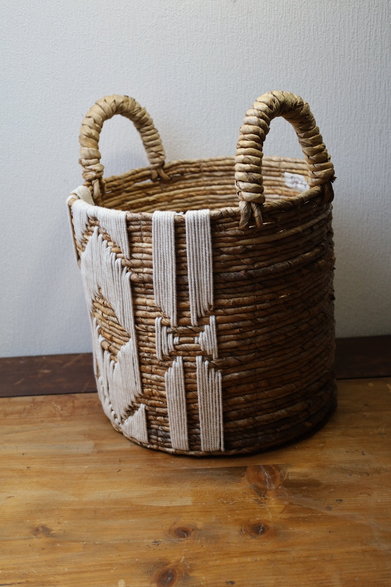 Aufbewahrungskorb Rund Natur - Wäschekorb Pflanzkorb Boho Landhausstil Ø 30/35/40 cm {{ Shabby Chic und Landhaus Deko }} {{ www.Stein-Alt.de }}