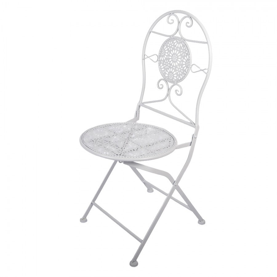 Bistro-Set 3-teilig Metall Landhausstil – Balkon & Garten {{ Shabby Chic und Landhaus Deko }} {{ www.Stein-Alt.de }}