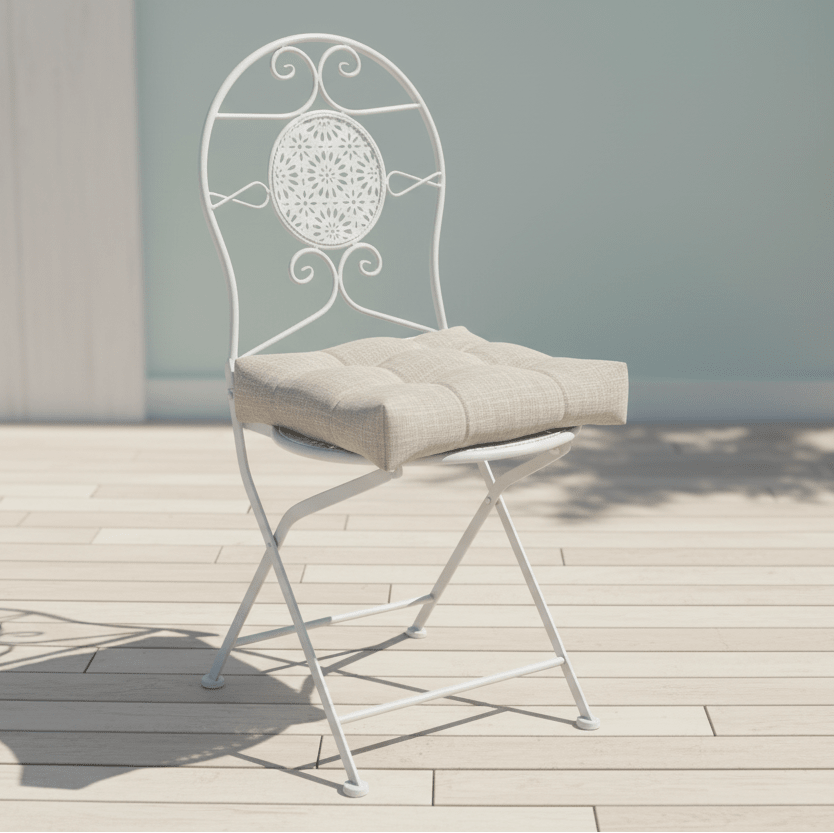 Bistro-Set 3-teilig Metall Landhausstil – Balkon & Garten {{ Shabby Chic und Landhaus Deko }} {{ www.Stein-Alt.de }}