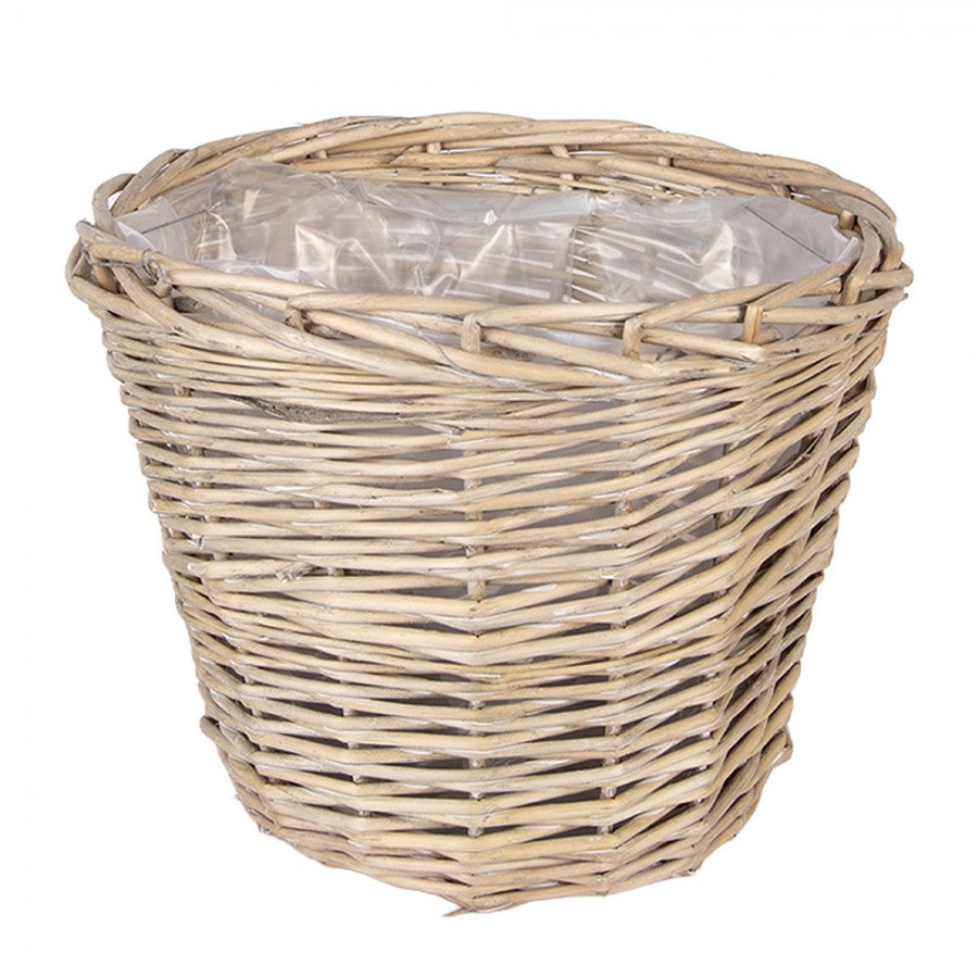 Rattan Pflanztopf 3er Set – Boho Übertopf Beige | Clayre & Eef {{ Shabby Chic und Landhaus Deko }} {{ www.Stein-Alt.de The cosy Cottage }}