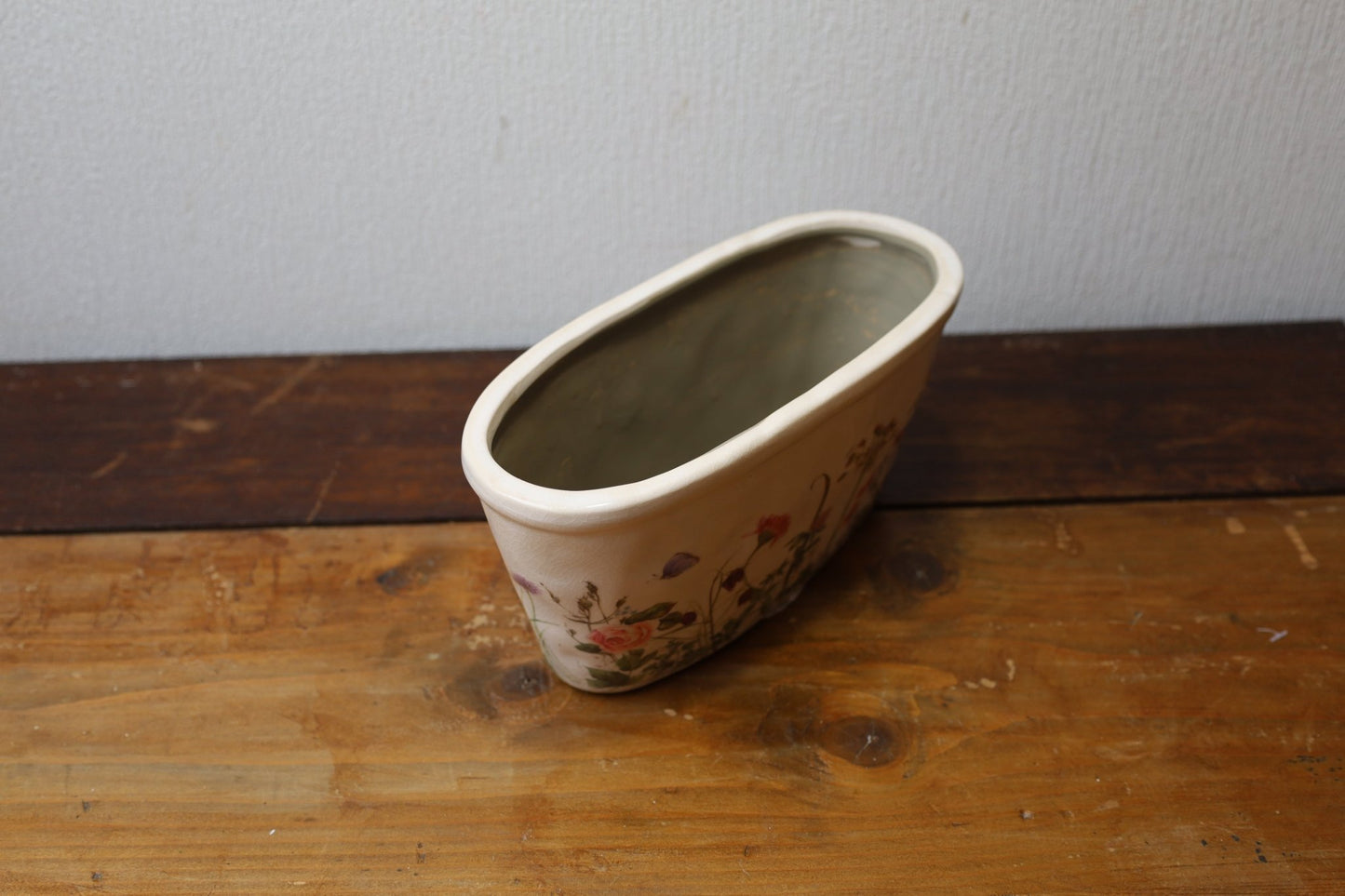 Blumentopf Frühlingswiese - Dekorativer Übertopf im Landhausstil {{ Shabby Chic und Landhaus Deko }} {{ www.Stein-Alt.de }}