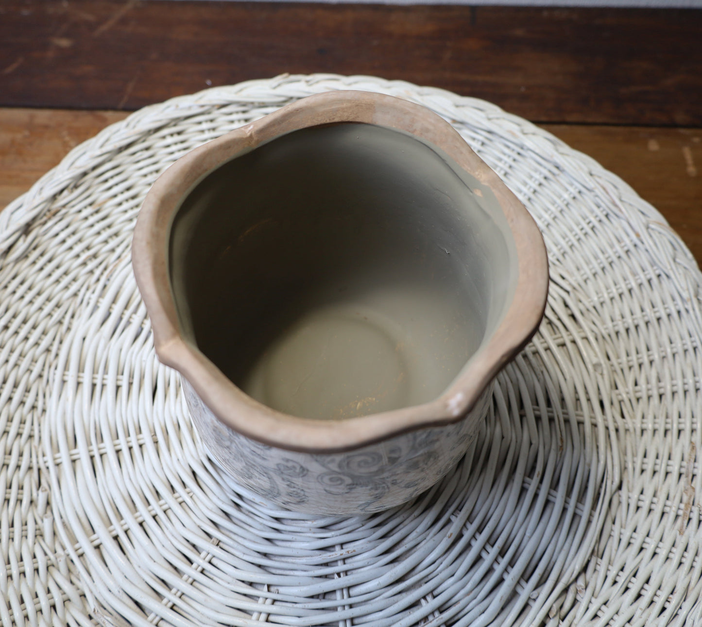 Blumentopf Grau · Keramik · Ø 15 x 14 cm · Clayre & Eef