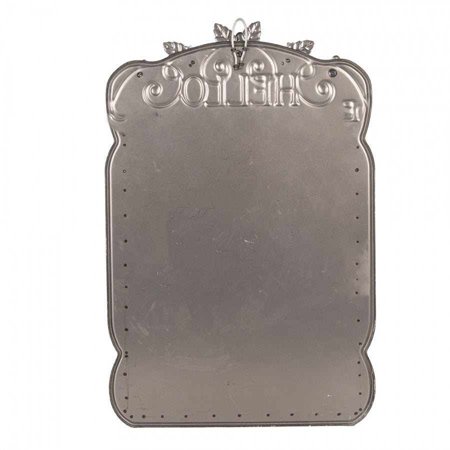 Briefkasten Weiß Metall – Clayre & Eef | 27×10×42 cm {{ Shabby Chic und Landhaus Deko }} {{ www.Stein-Alt.de }}