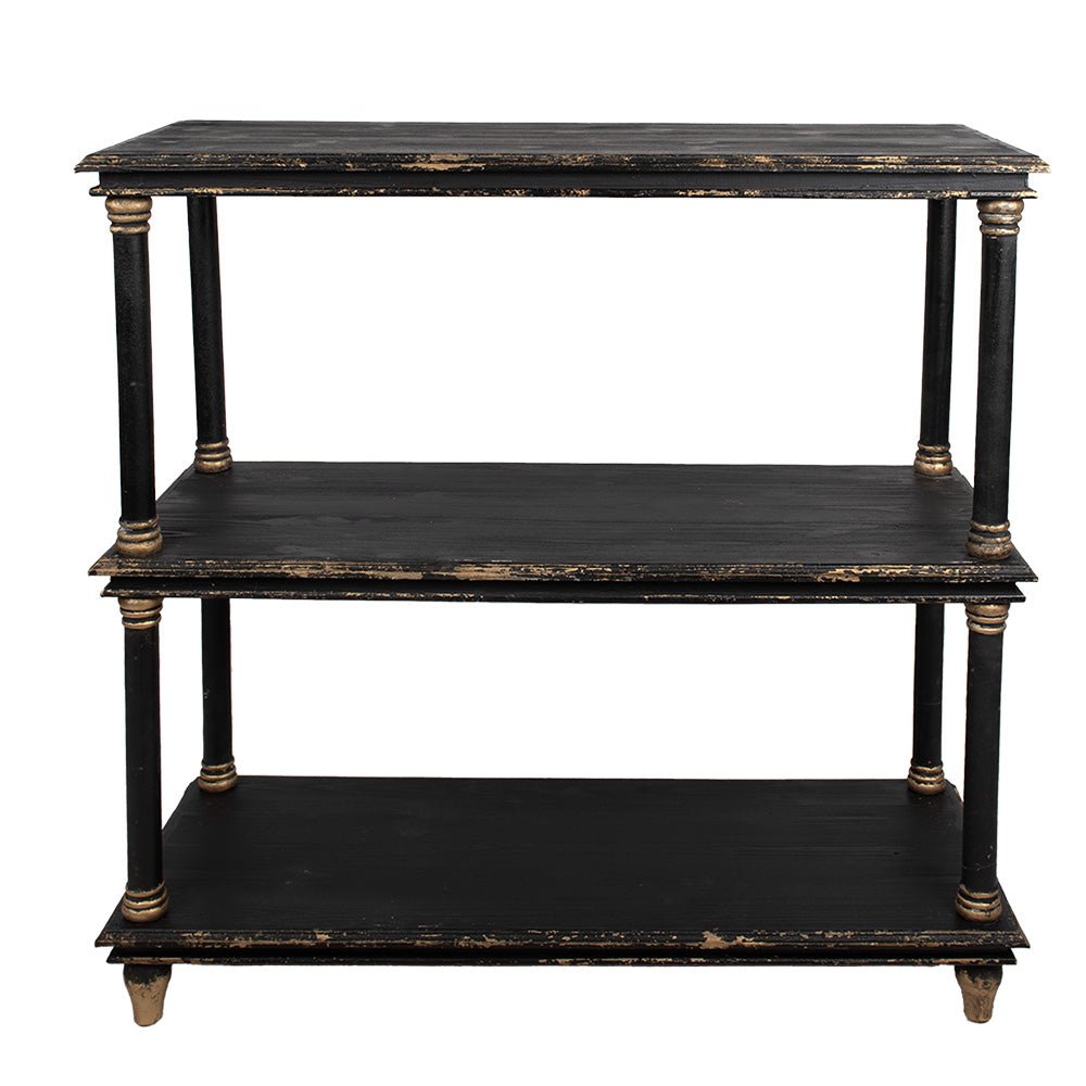 Bücherregal Holz 110x40x113 cm - Shabby Chic Fächerregal Landhausstil {{ Shabby Chic und Landhaus Deko }} {{ www.Stein-Alt.de }}