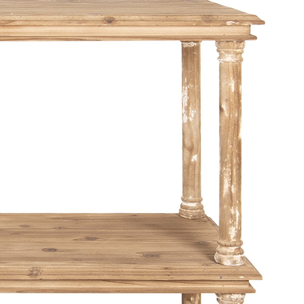 Bücherregal Holz 110x40x113 cm - Shabby Chic Fächerregal Landhausstil {{ Shabby Chic und Landhaus Deko }} {{ www.Stein-Alt.de }}