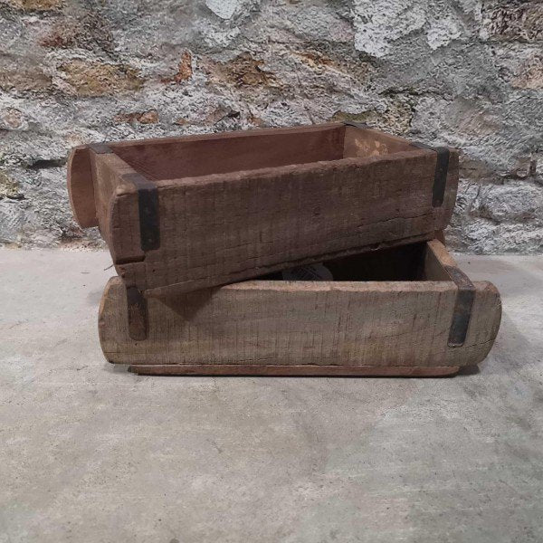 Alte Ziegelform aus Altholz - Original Backsteinform 30x15x10 cm Landhausstil