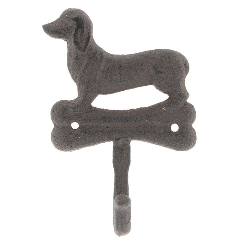 Dackel Wandhaken Gusseisen - Hundegarderobe Shabby Chic Landhausstil {{ Shabby Chic und Landhaus Deko }} {{ www.Stein-Alt.de }}