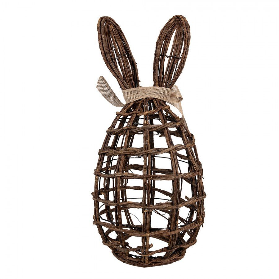 Deko Hase Ostern Braun Rattan - Osterdeko Figur Frühling Landhaus {{ Shabby Chic und Landhaus Deko }} {{ www.Stein-Alt.de }}
