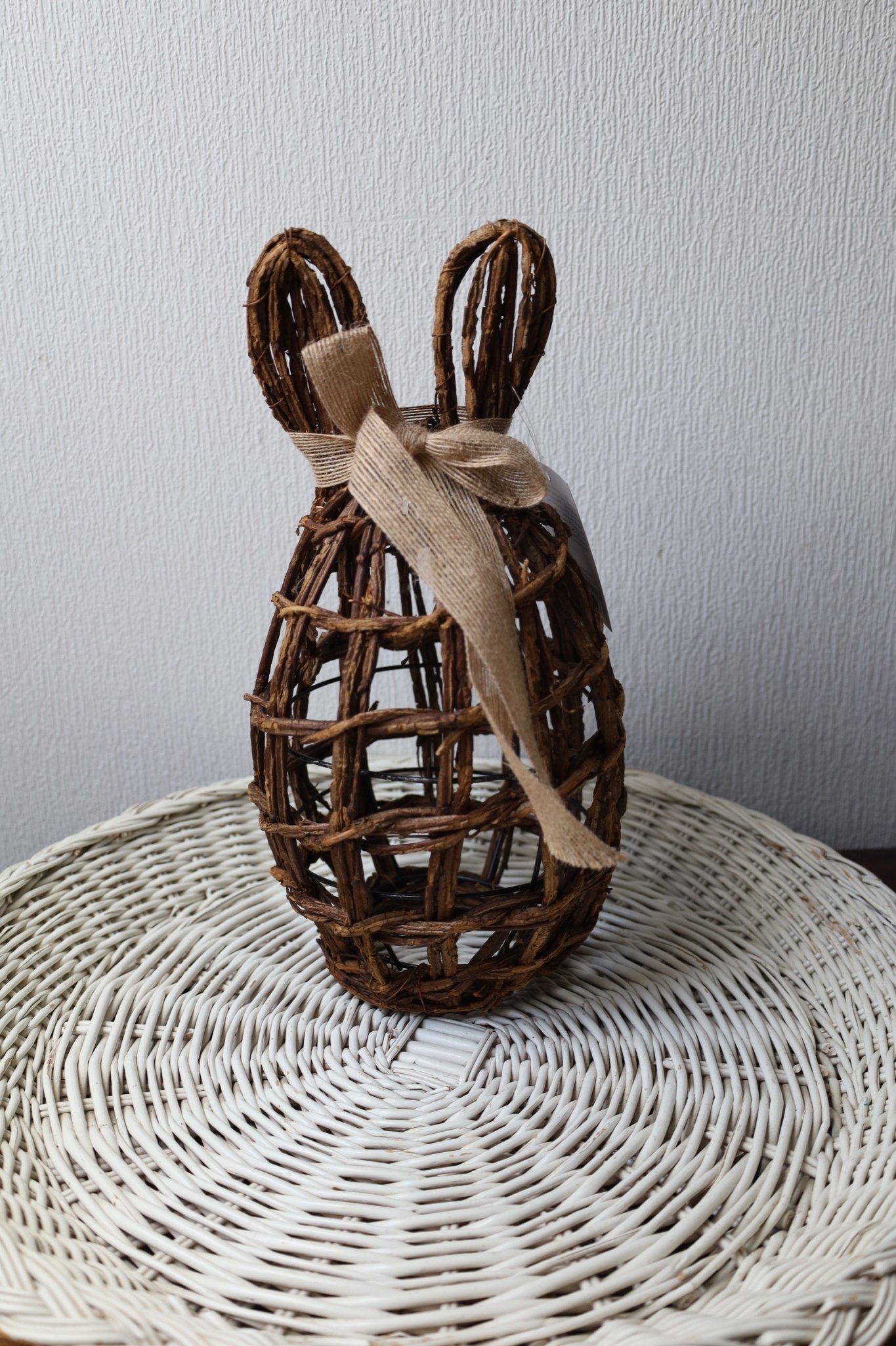 Deko Hase Ostern Braun Rattan - Osterdeko Figur Frühling Landhaus {{ Shabby Chic und Landhaus Deko }} {{ www.Stein-Alt.de }}