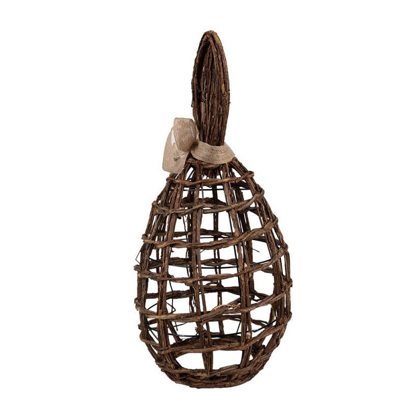 Deko Hase Ostern Braun Rattan - Osterdeko Figur Frühling Landhaus {{ Shabby Chic und Landhaus Deko }} {{ www.Stein-Alt.de }}