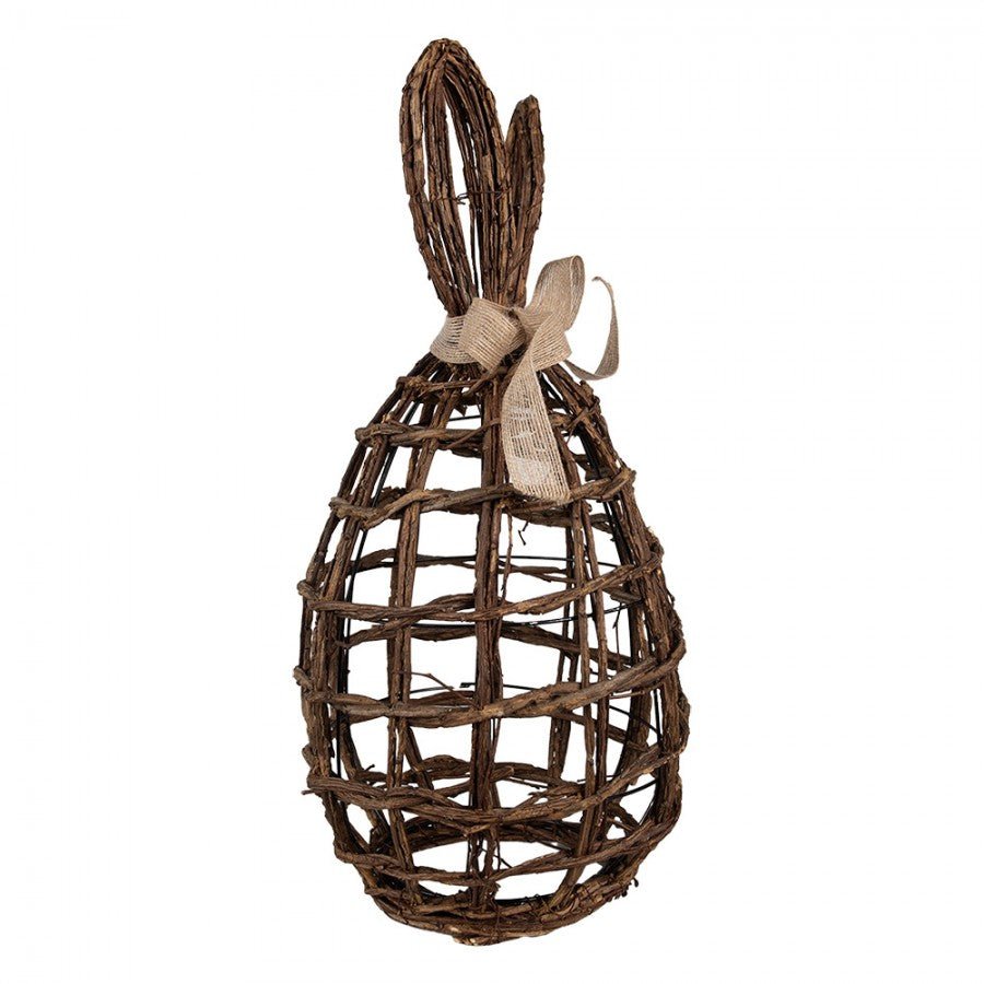 Deko Hase Ostern Braun Rattan - Osterdeko Figur Frühling Landhaus {{ Shabby Chic und Landhaus Deko }} {{ www.Stein-Alt.de }}