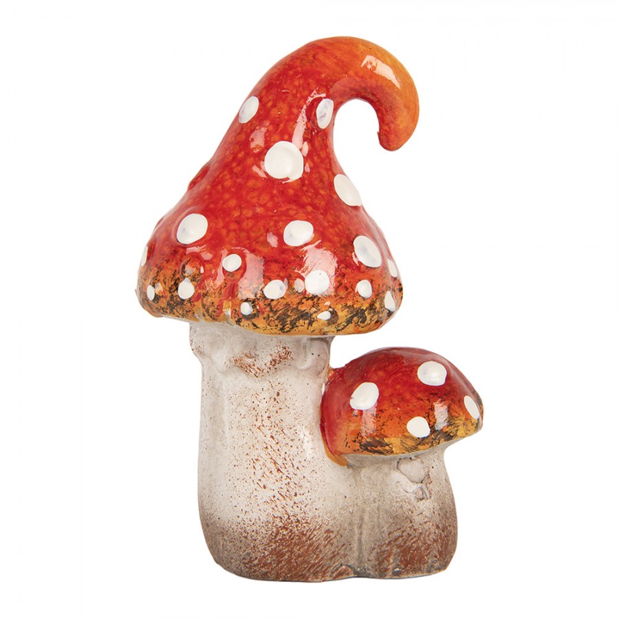Märchenhafte Keramik-Pilze - Herbstdekoration Fliegenpilz