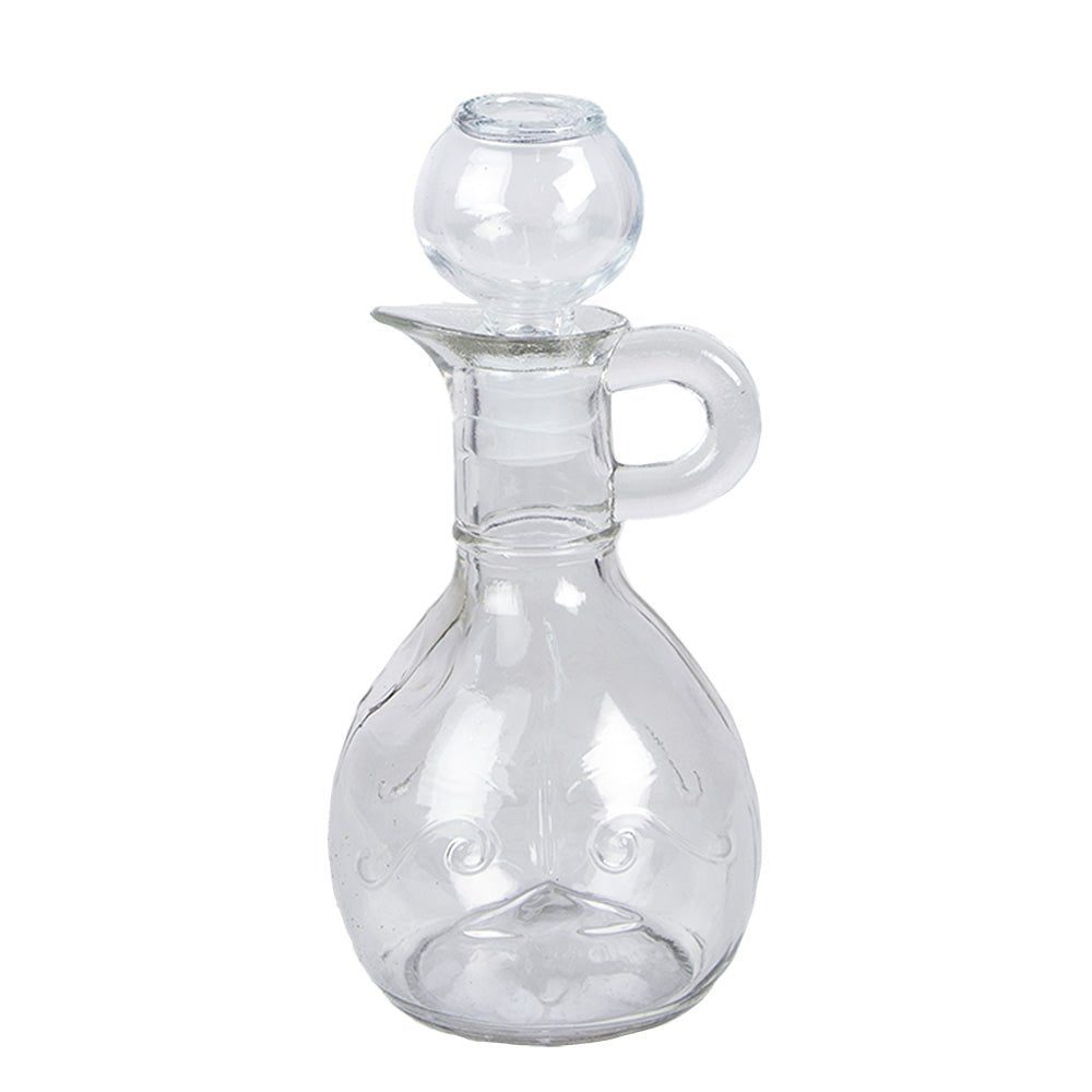 Glasflasche mit Stopfen & Ausguss – Vintage Deko, 175 ml & 400 ml {{ Shabby Chic und Landhaus Deko }} {{ www.Stein-Alt.de }}